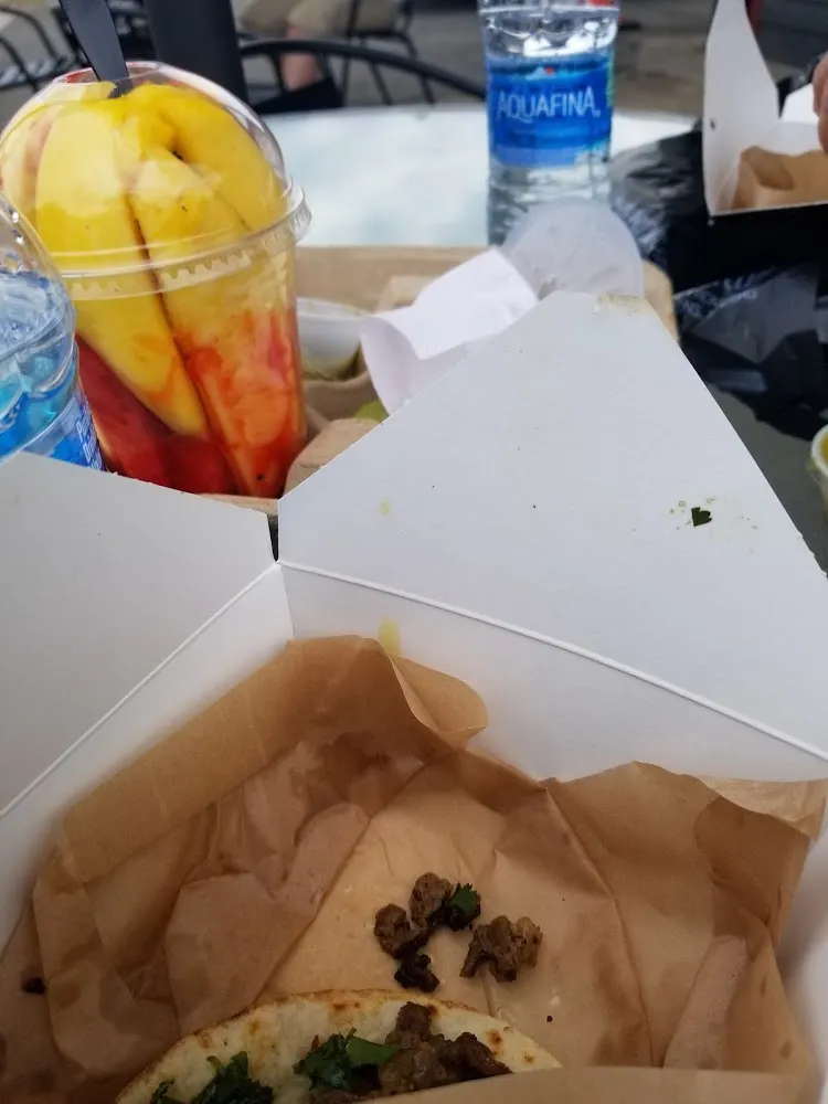 Street Tacos and Fruit Cup